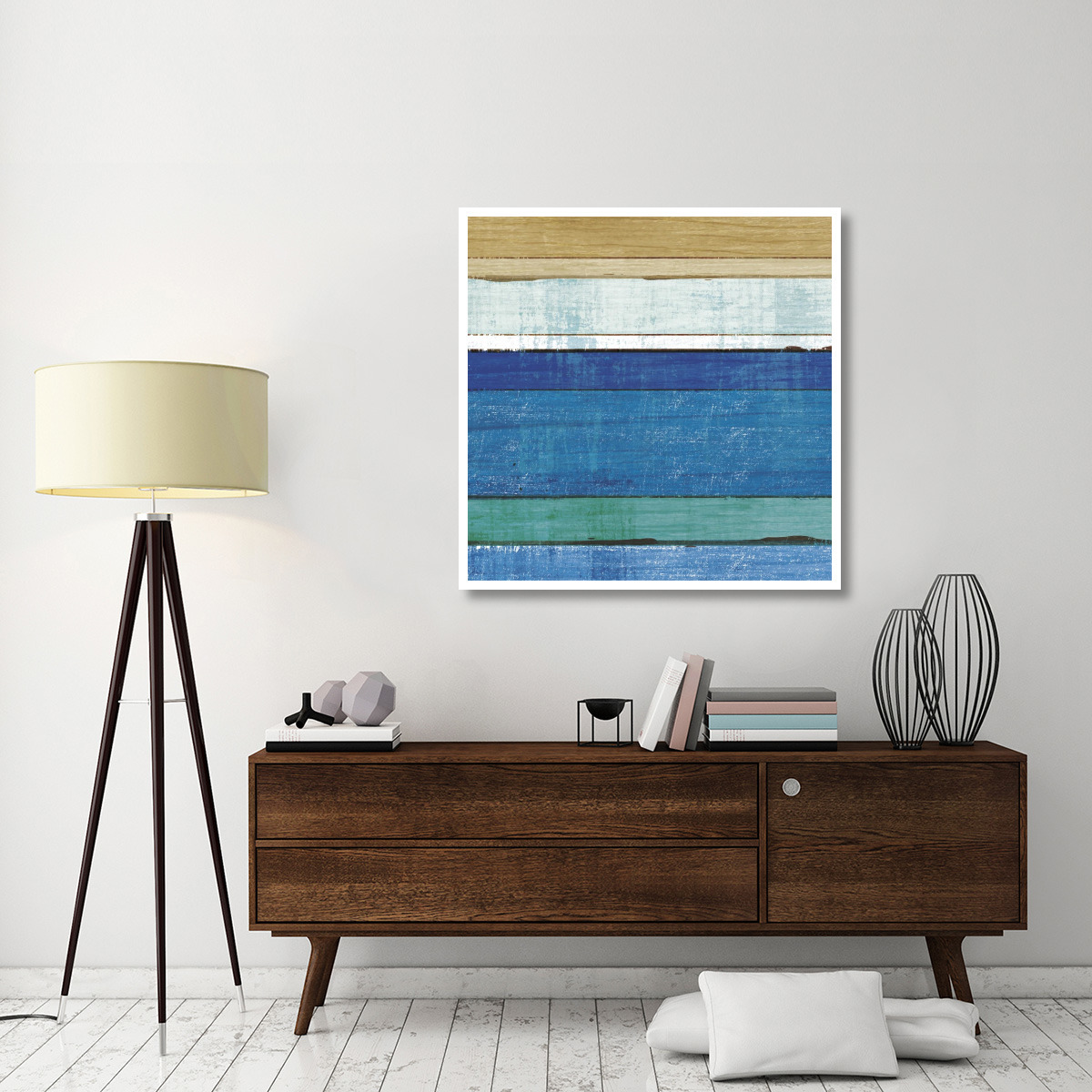 Beachscape V -Paper Art-42&quotx42"