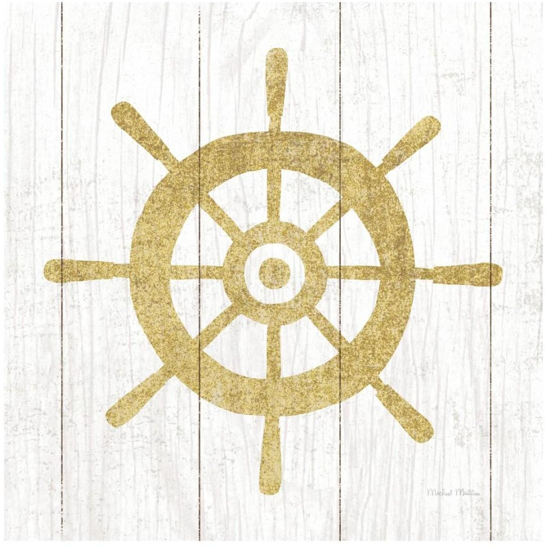 Beachscape VI Helm Gold Neutral -Paper Art-20&quotx20"