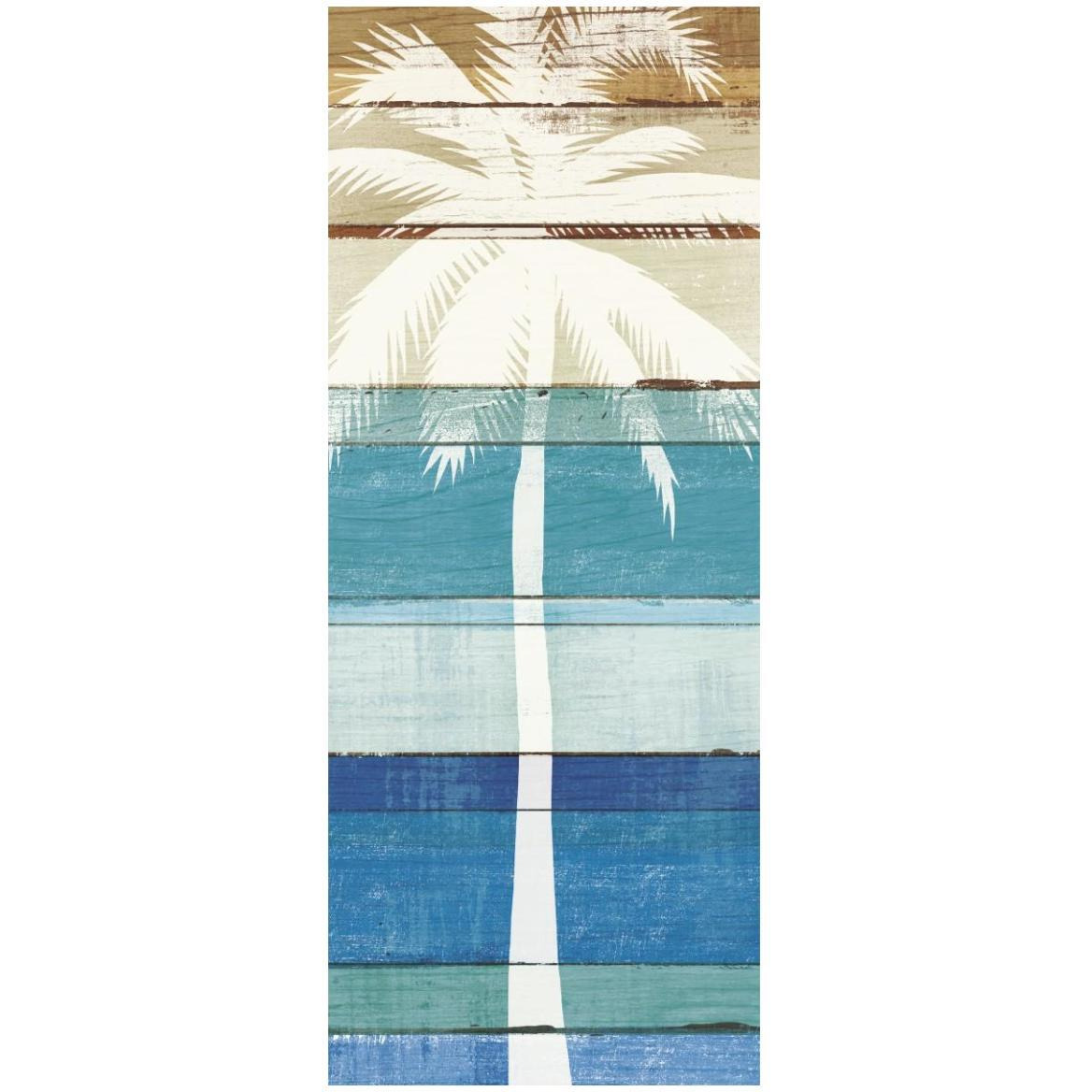 Beachscape Palms V -Paper Art-22&quotx52"