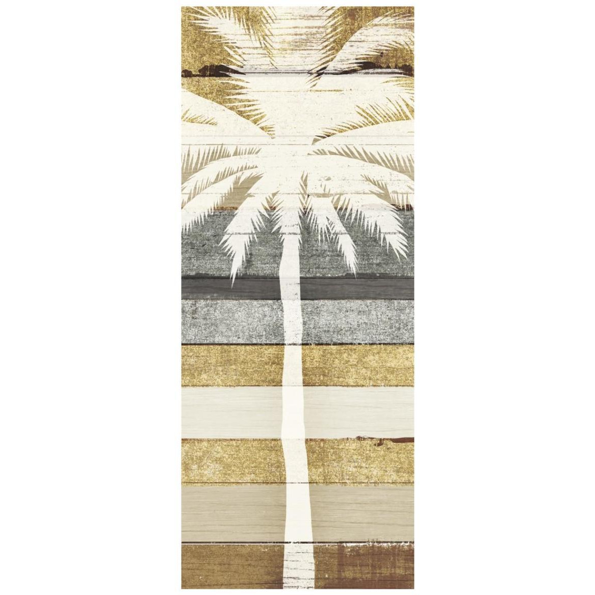 Beachscape Palms IV Gold Neutral -Paper Art-18&quotx42"