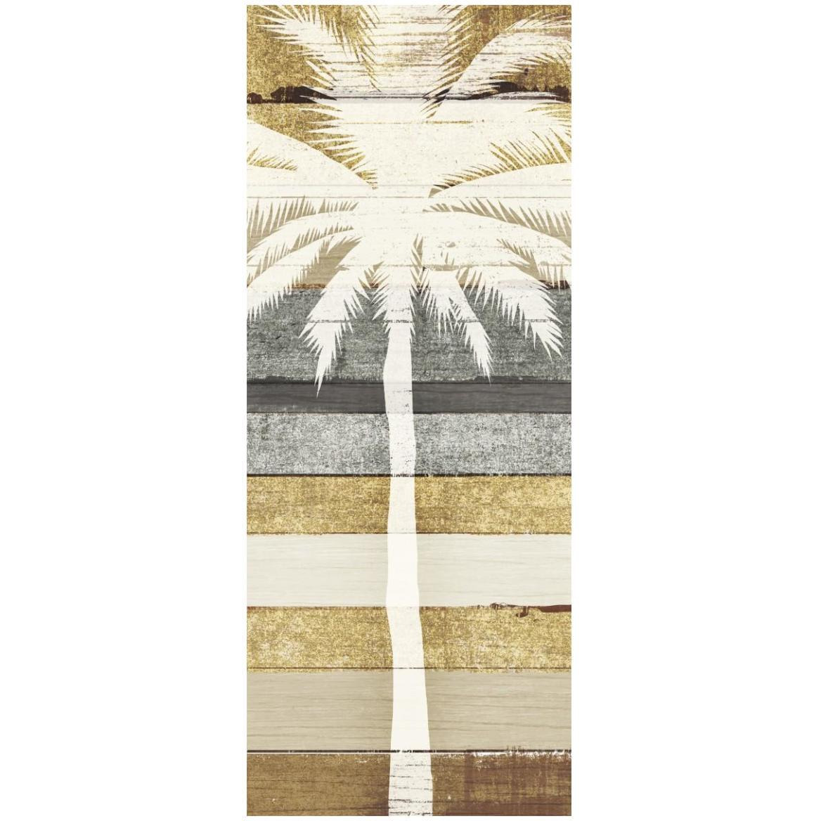 Beachscape Palms IV Gold Neutral -Paper Art-22&quotx52"