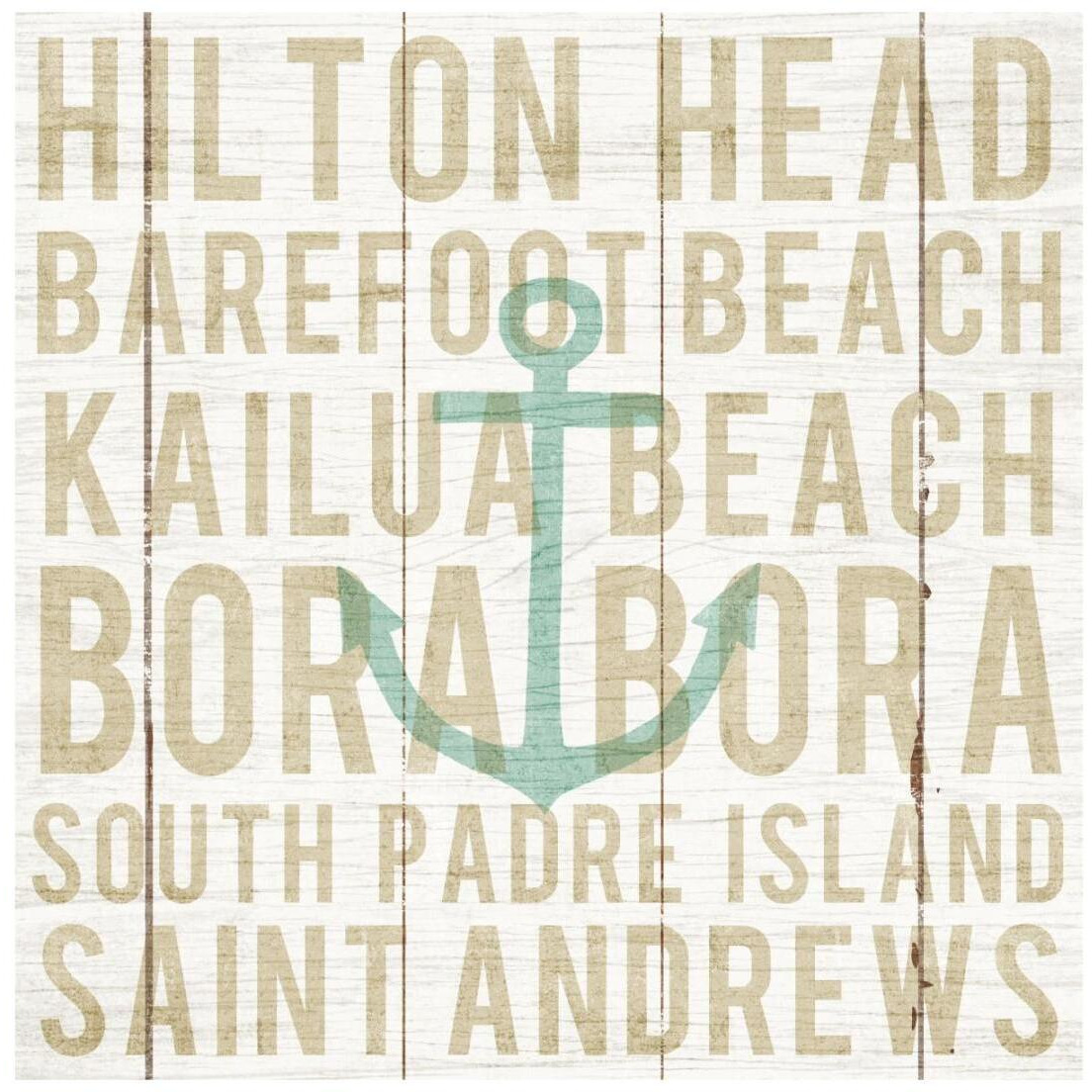 Bon Voyage Anchor -Paper Art-20&quotx20"
