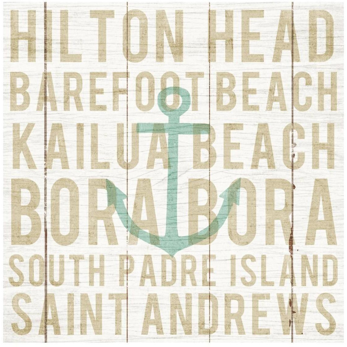 Bon Voyage Anchor -Paper Art-26&quotx26"