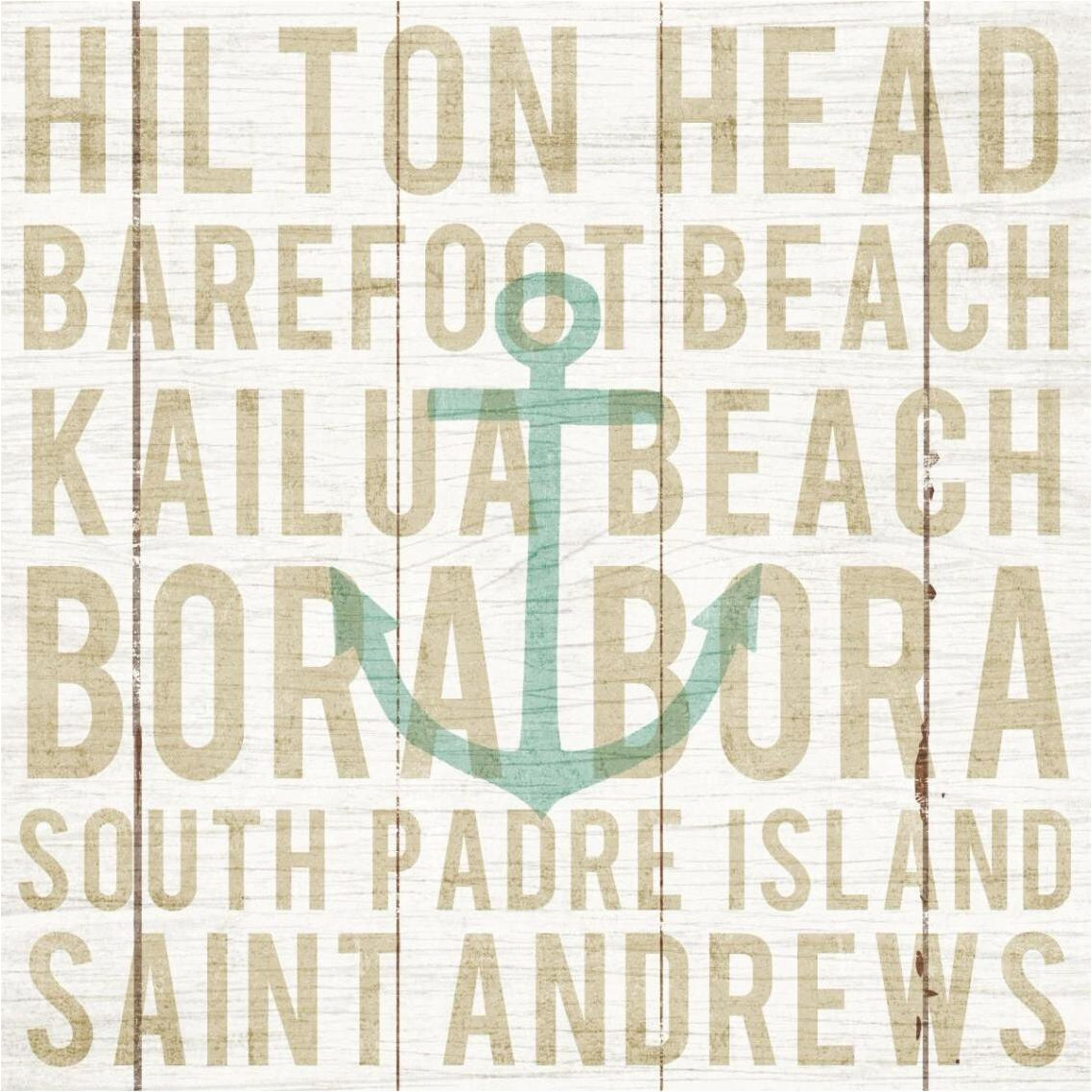 Bon Voyage Anchor -Paper Art-38&quotx38"