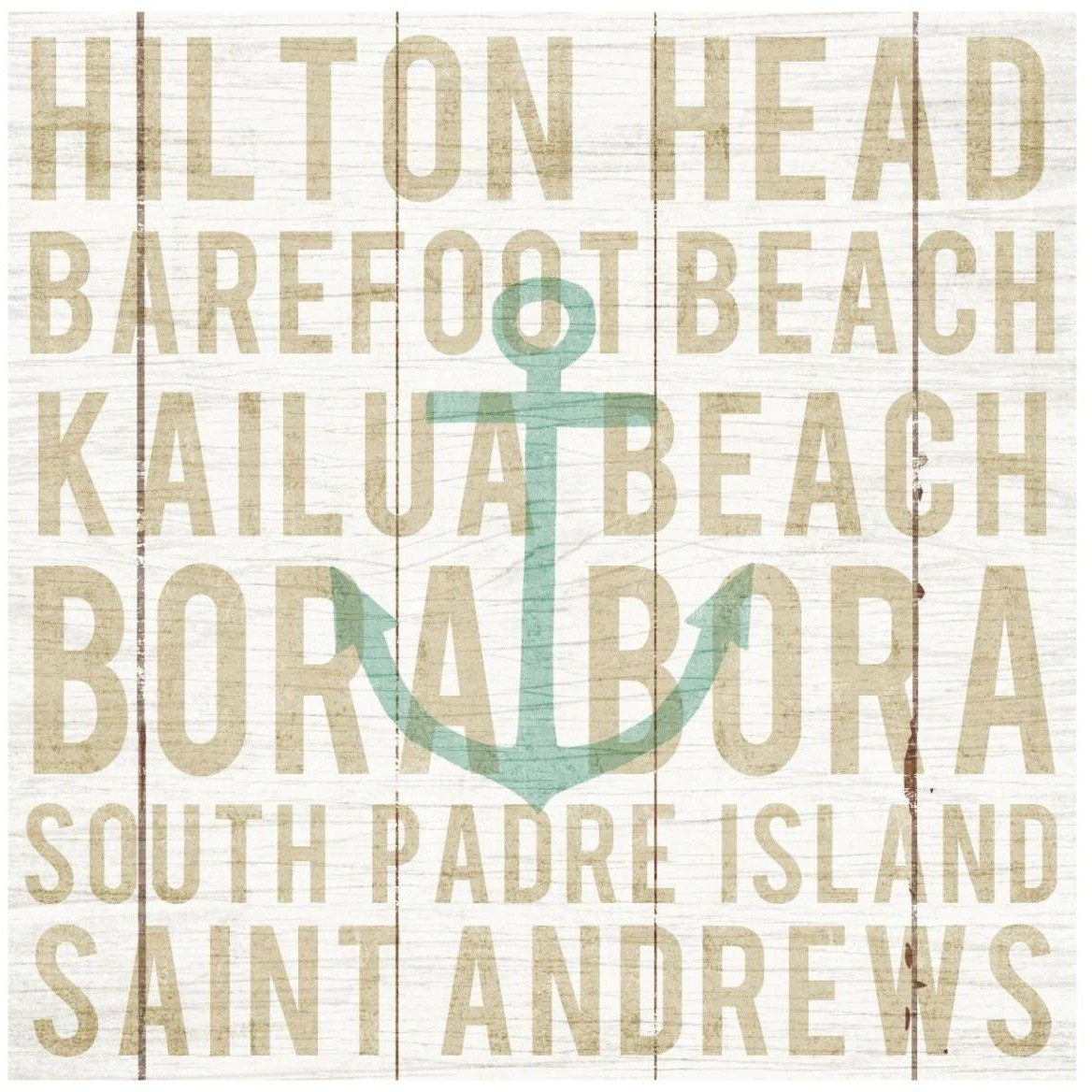 Bon Voyage Anchor -Paper Art-42&quotx42"