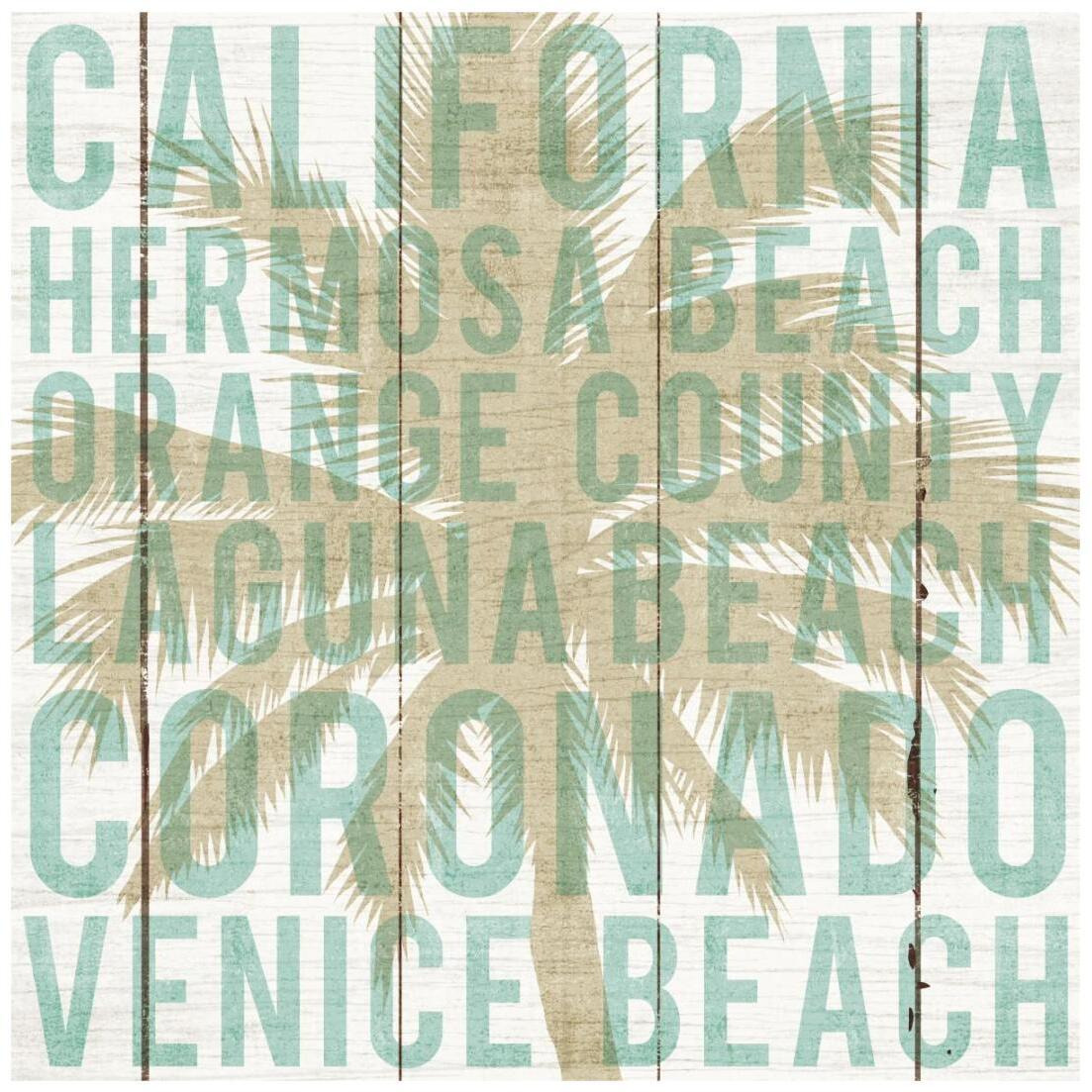 Bon Voyage California Palm -Paper Art-20&quotx20"