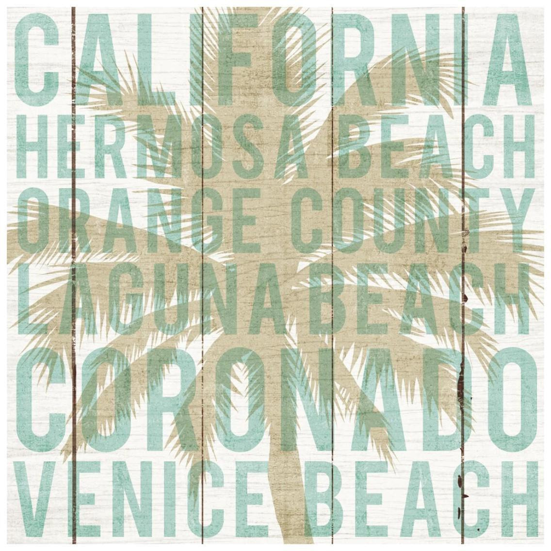 Bon Voyage California Palm -Paper Art-26&quotx26"
