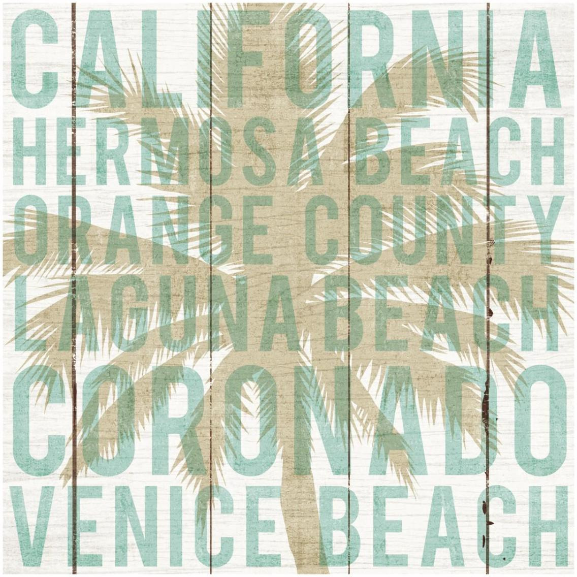 Bon Voyage California Palm -Paper Art-32&quotx32"