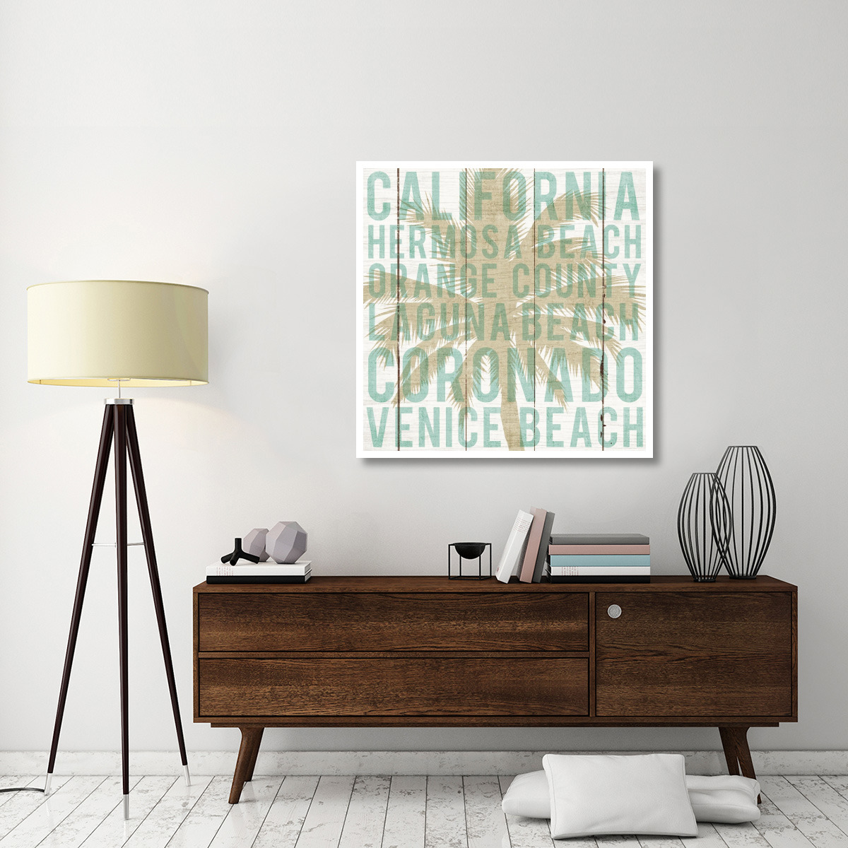 Bon Voyage California Palm -Paper Art-42&quotx42"