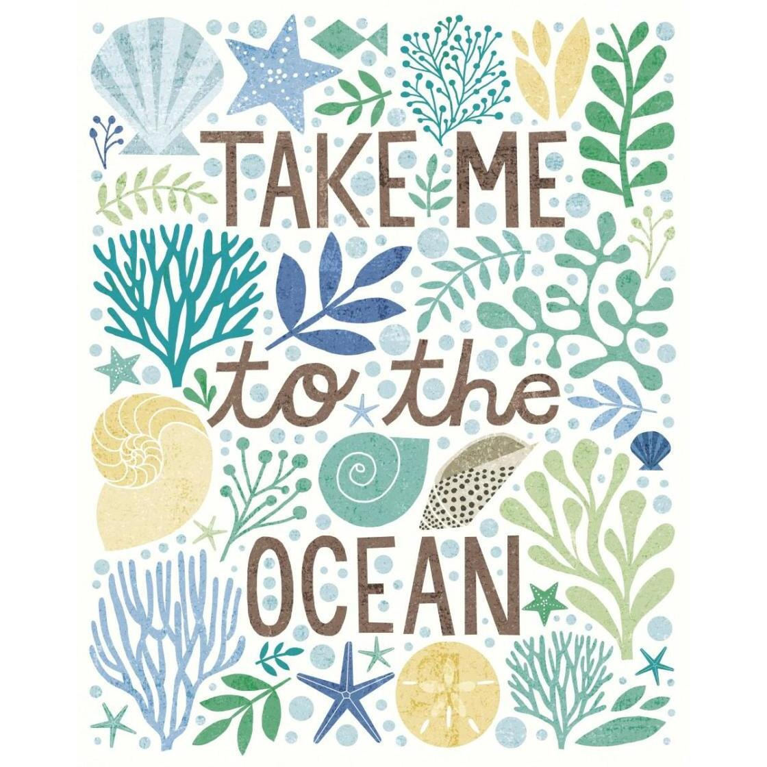 Under Sea Treasures IV Sea Glass -Paper Art-24&quotx30"