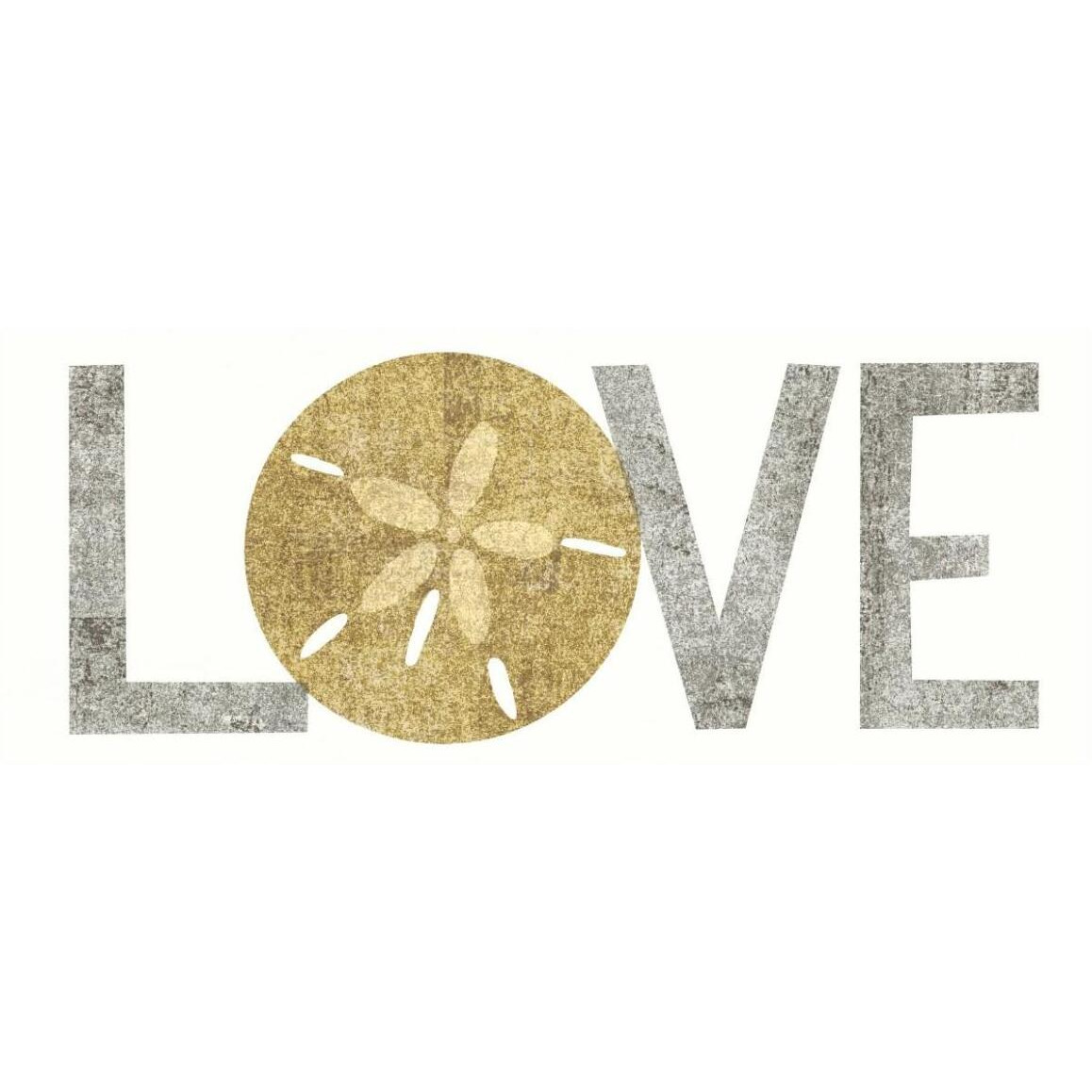 Under Sea Treasures Love Gold Neutral -Paper Art-62&quotx26"