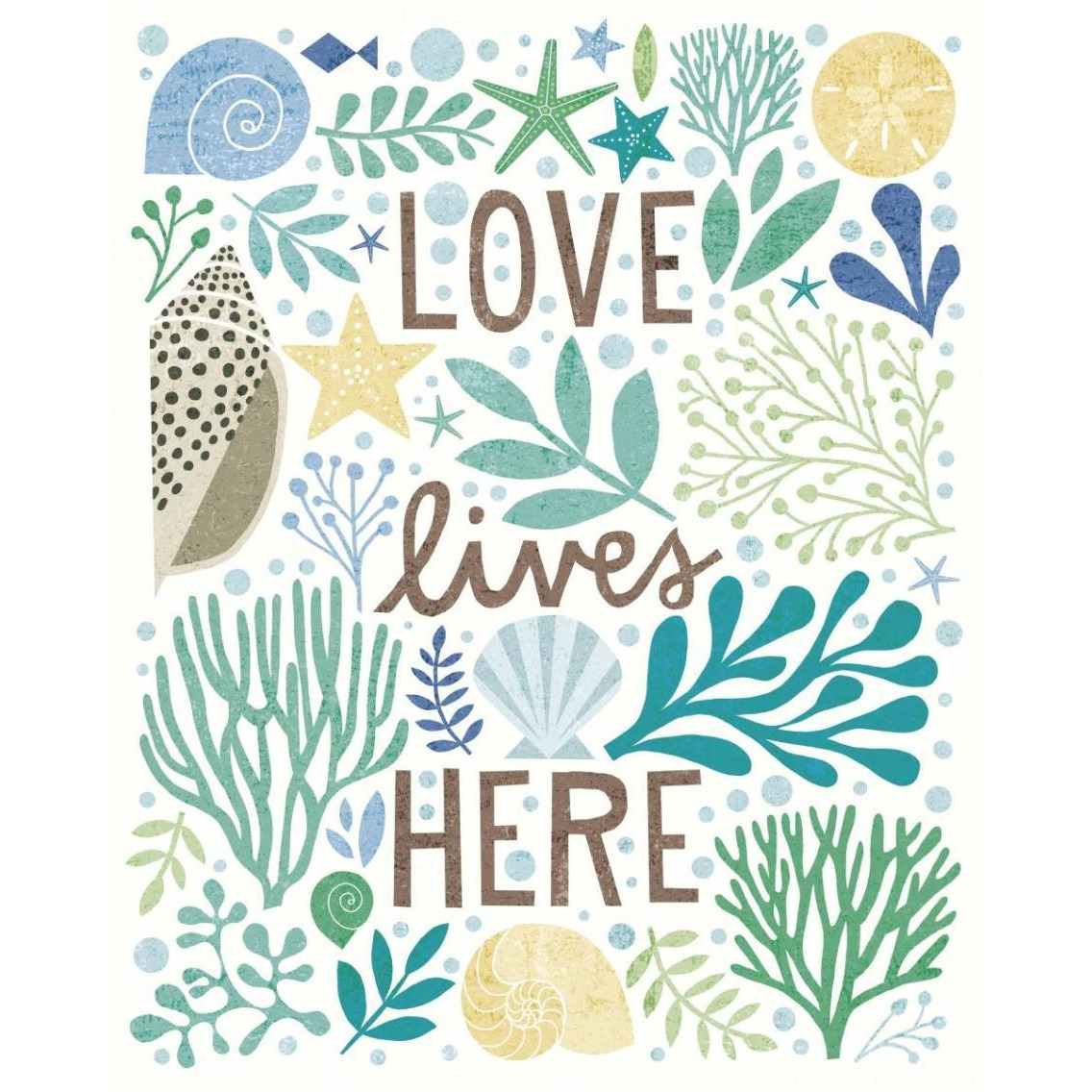 Under Sea Treasures II Sea Glass -Paper Art-30&quotx37"