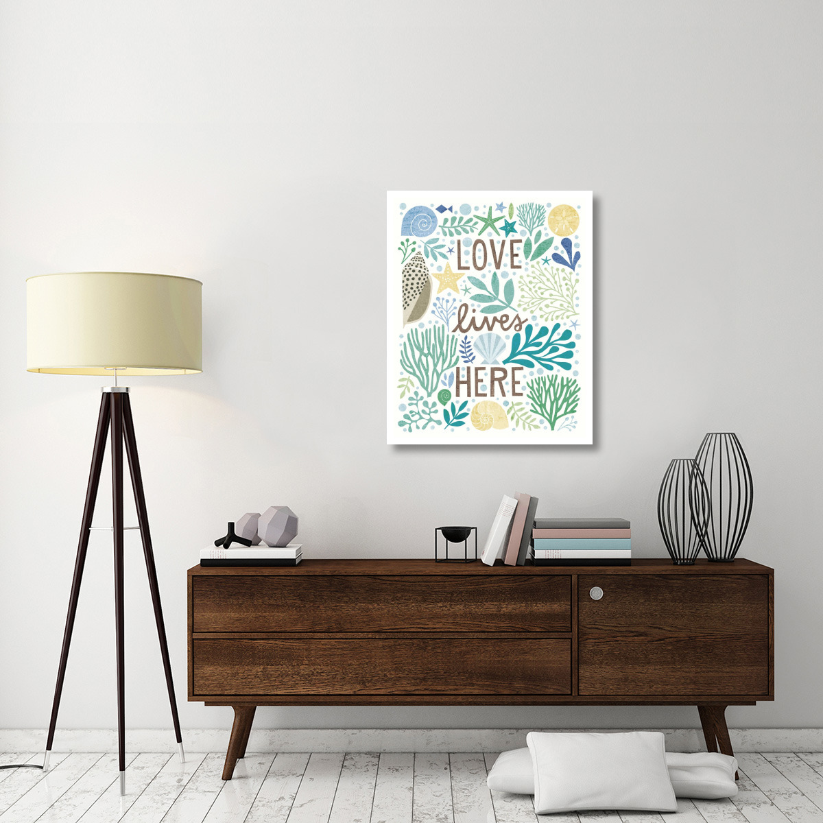 Under Sea Treasures II Sea Glass -Paper Art-30&quotx37"