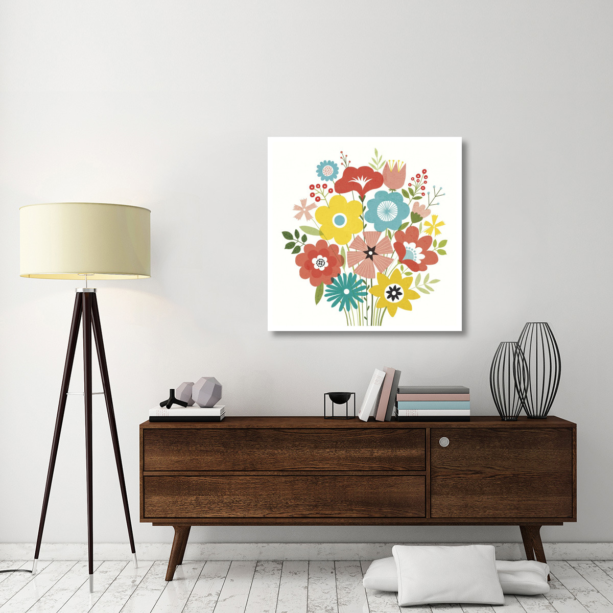 Seaside Bouquet IV -Paper Art-38&quotx38"
