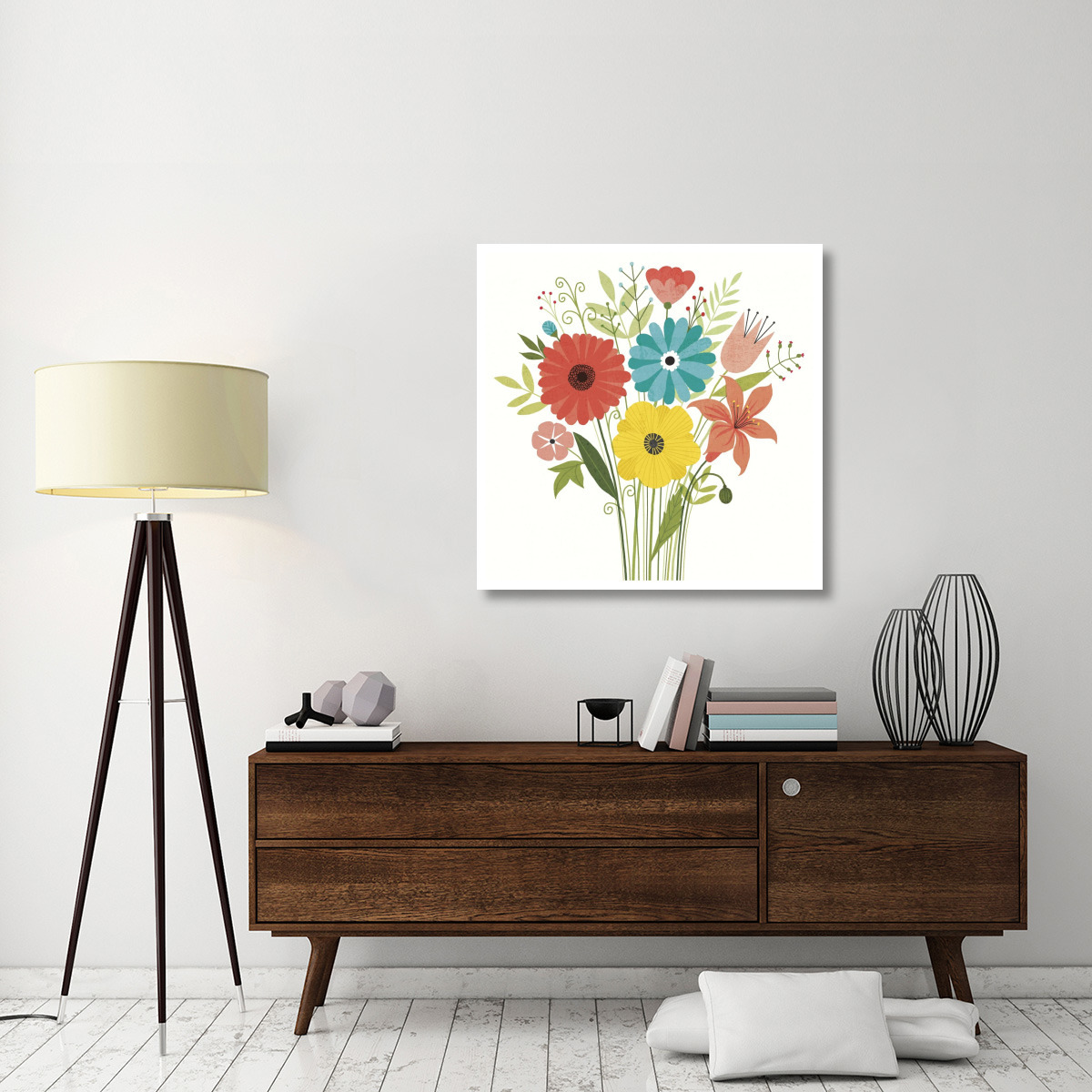 Seaside Bouquet III -Paper Art-38&quotx38"