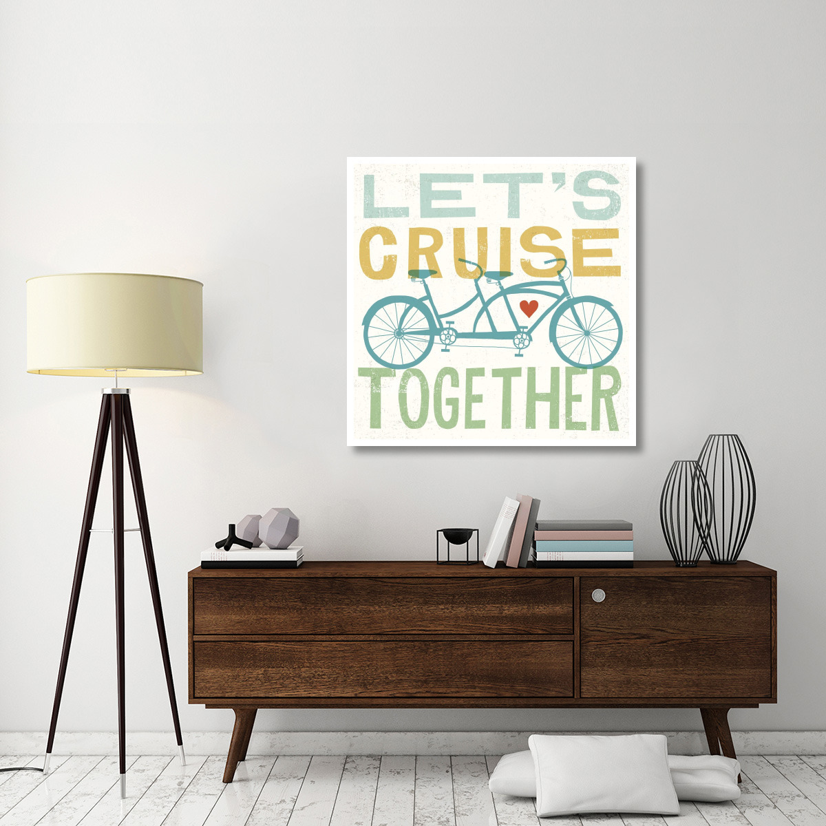 Lets Cruise Together I -Paper Art-42&quotx42"