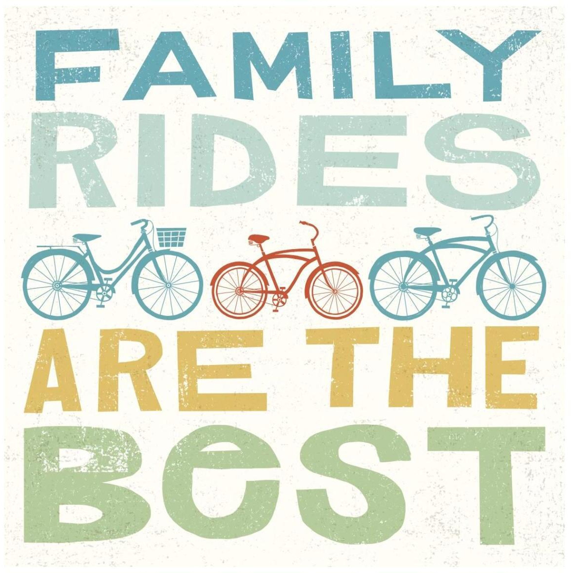 Lets Cruise Family Rides I -Paper Art-42&quotx42"