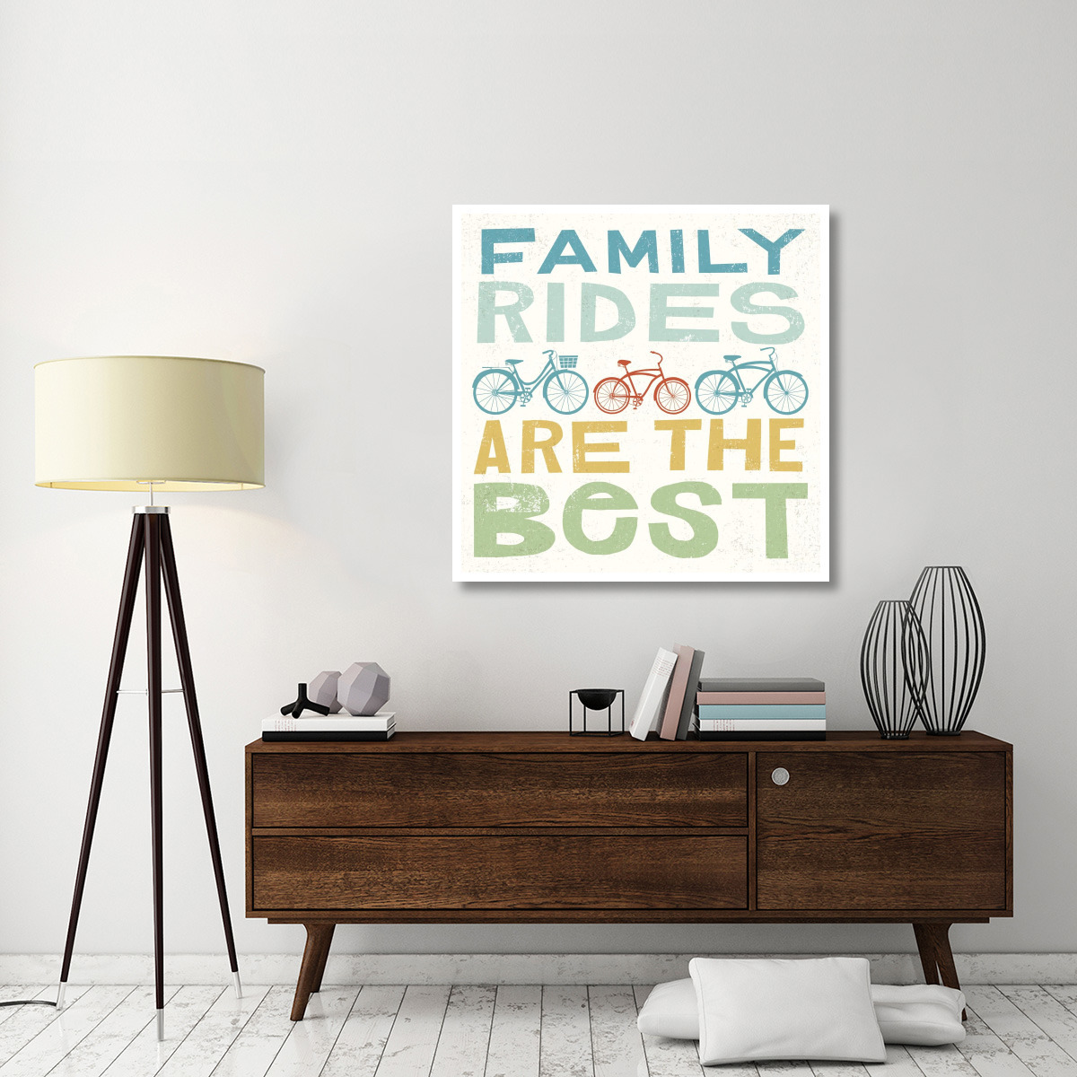 Lets Cruise Family Rides I -Paper Art-42&quotx42"