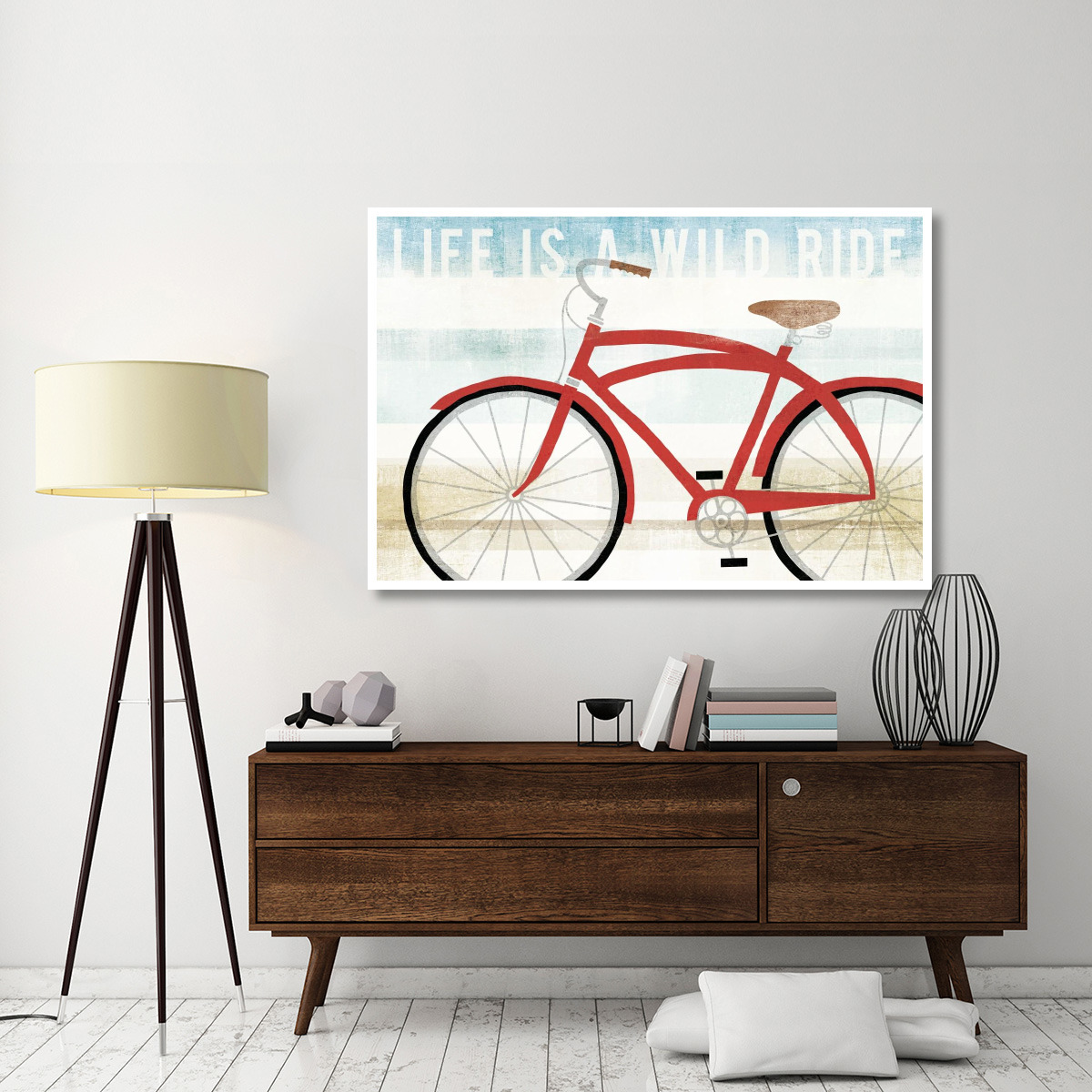 Beach Cruiser His I -Paper Art-62&quotx42"