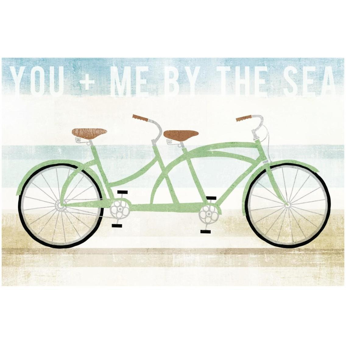 Beach Cruiser Tandem -Paper Art-32&quotx22"