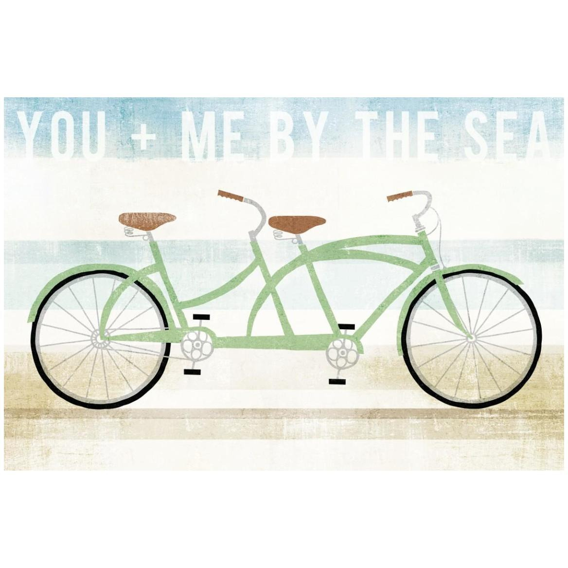 Beach Cruiser Tandem -Paper Art-50&quotx34"