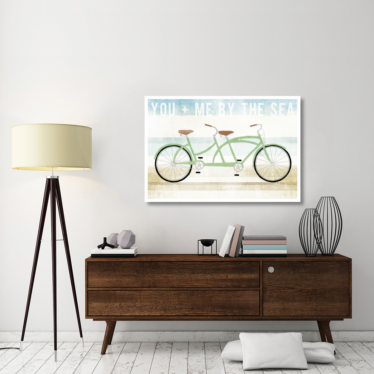 Beach Cruiser Tandem -Paper Art-50&quotx34"