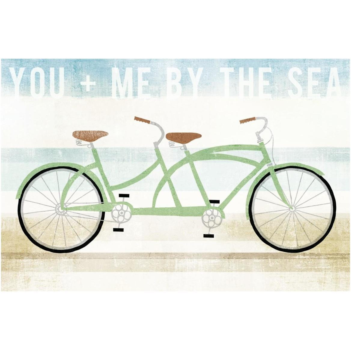 Beach Cruiser Tandem -Paper Art-62&quotx42"