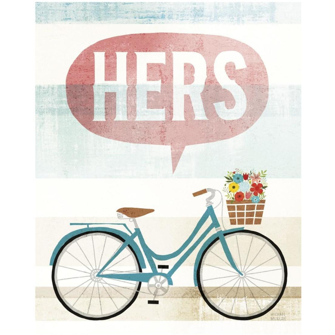Beach Cruiser Hers II -Paper Art-18&quotx22"