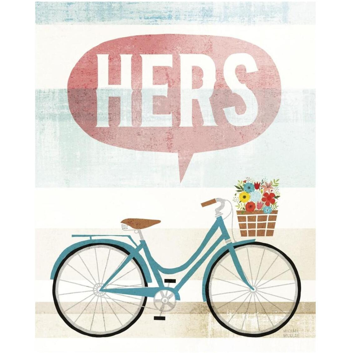 Beach Cruiser Hers II -Paper Art-24&quotx30"