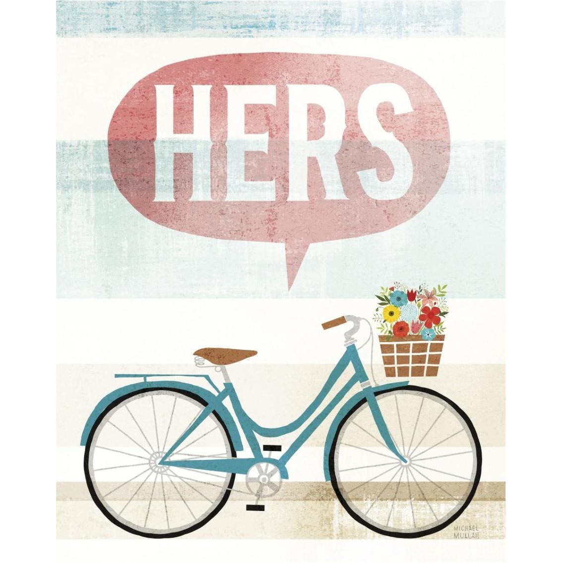 Beach Cruiser Hers II -Paper Art-30&quotx37"