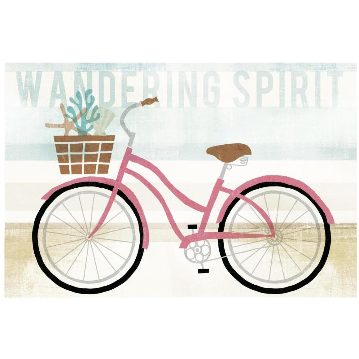 Beach Cruiser Girls I -Paper Art-20&quotx14"