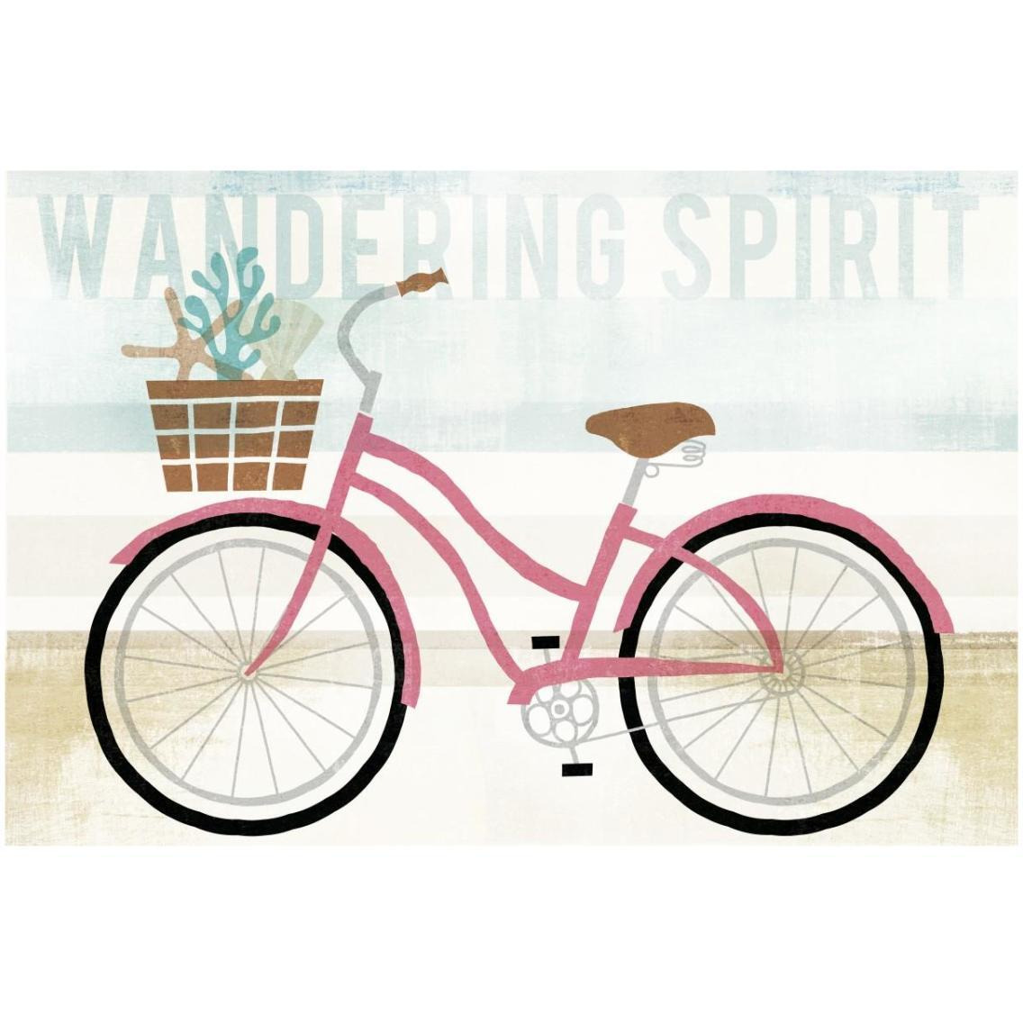 Beach Cruiser Girls I -Paper Art-32&quotx22"