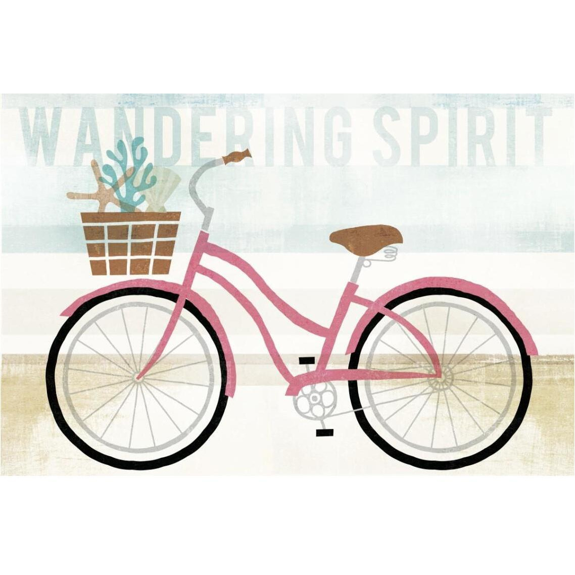 Beach Cruiser Girls I -Paper Art-38&quotx26"