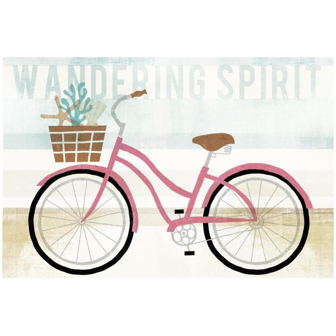 Beach Cruiser Girls I -Paper Art-50&quotx34"