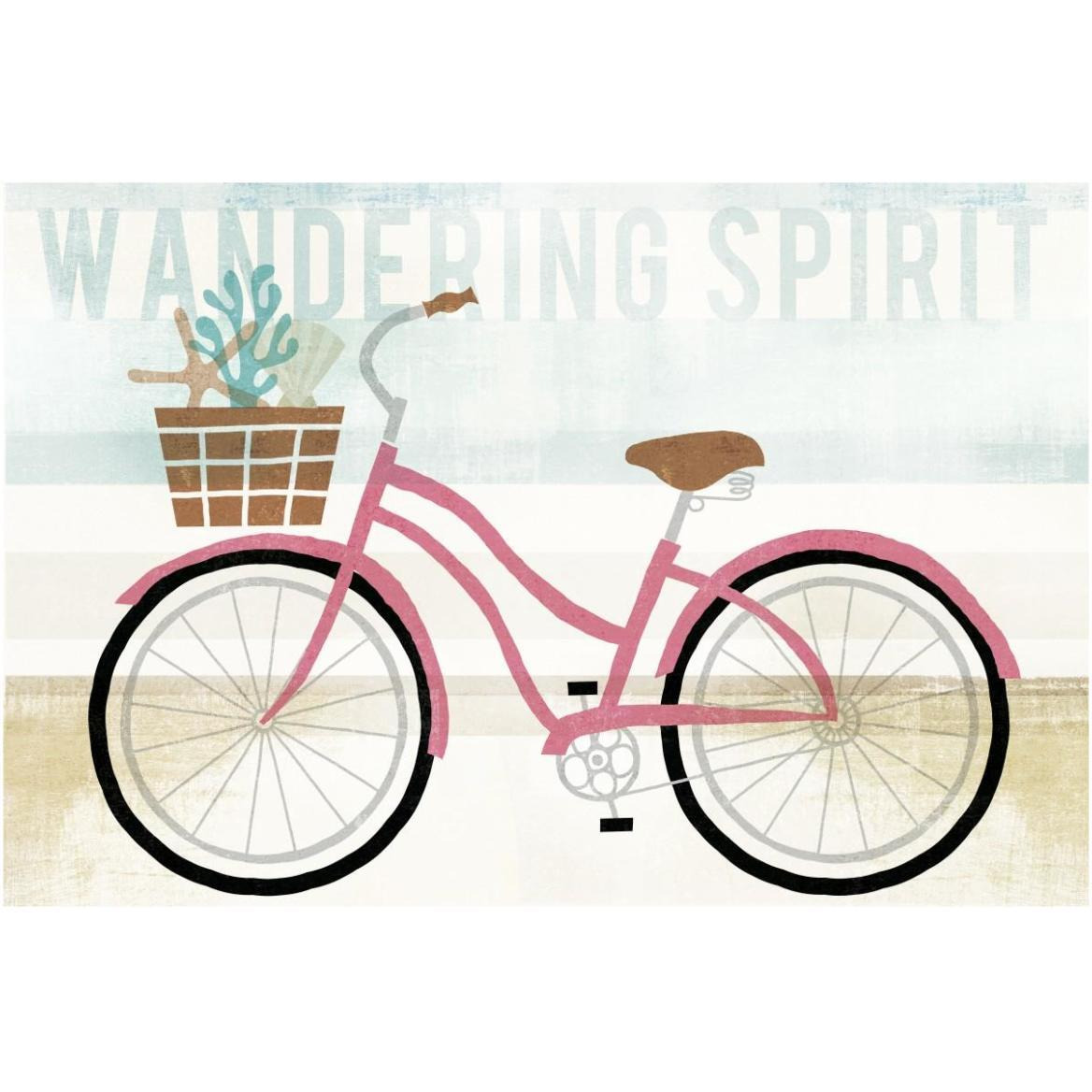 Beach Cruiser Girls I -Paper Art-62&quotx42"