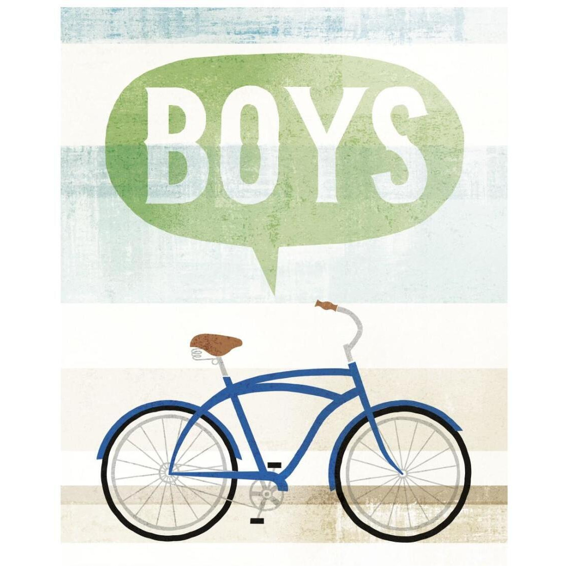 Beach Cruiser Boys II -Paper Art-22&quotx26"