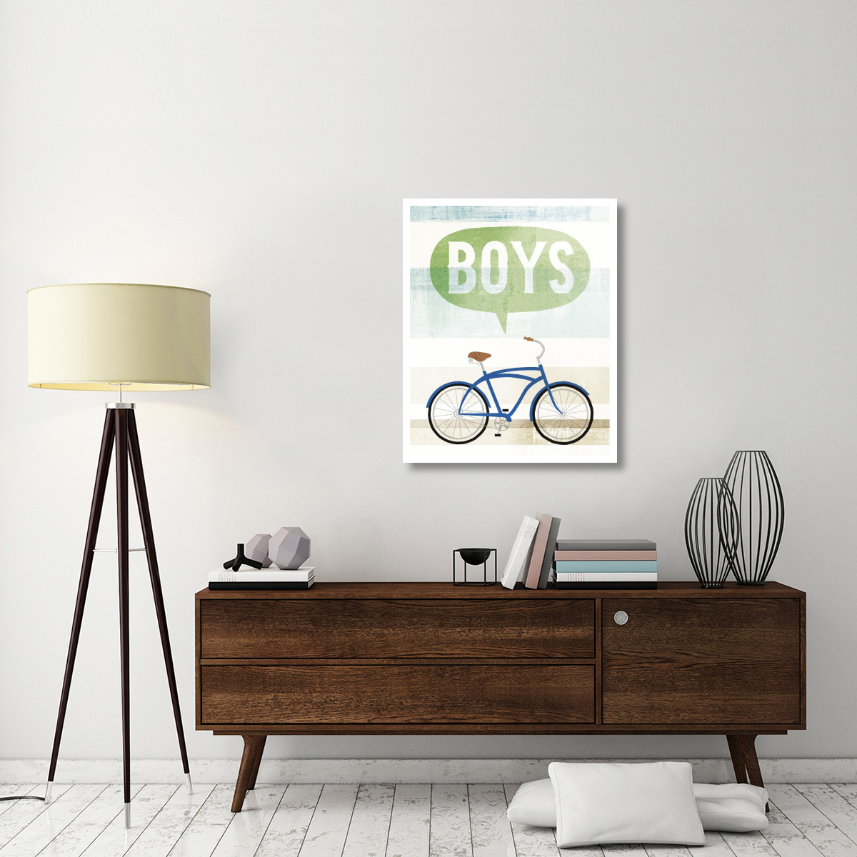 Beach Cruiser Boys II -Paper Art-30&quotx37"