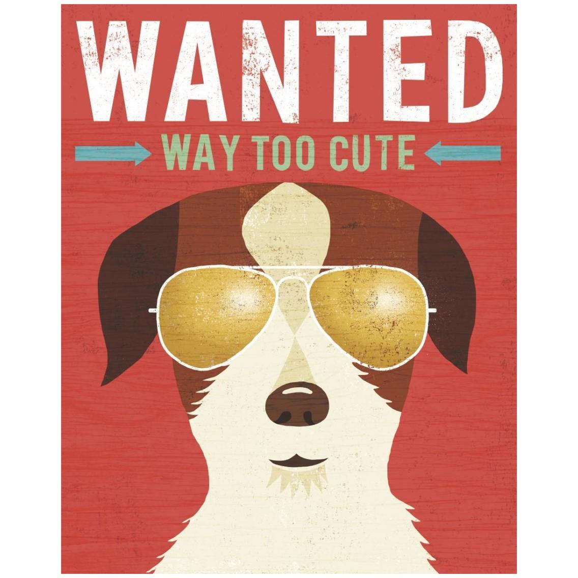 Beach Bums Terrier I Wanted -Paper Art-24&quotx30"