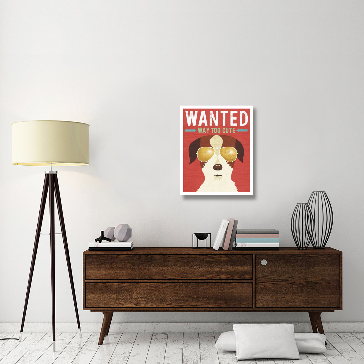 Beach Bums Terrier I Wanted -Paper Art-24&quotx30"