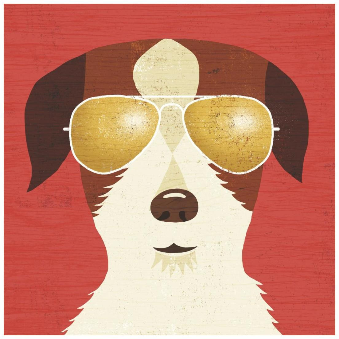Beach Bums Terrier I -Paper Art-20&quotx20"