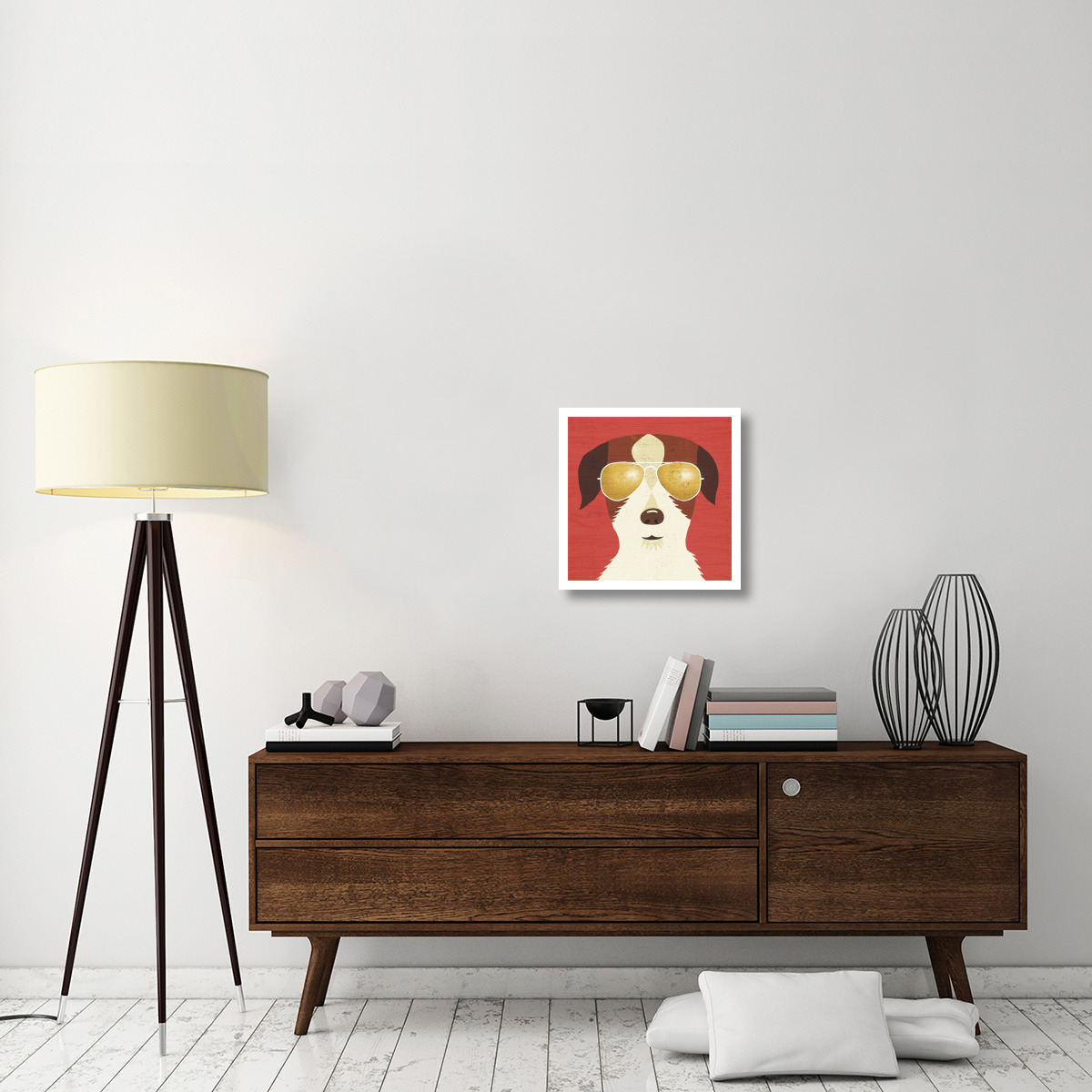 Beach Bums Terrier I -Paper Art-20&quotx20"