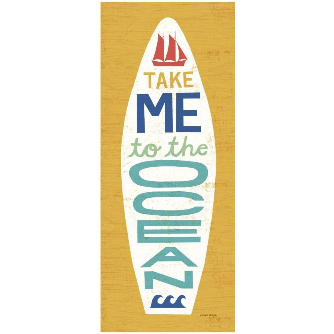 Beach Bums Surf Board IV -Paper Art-14&quotx32"