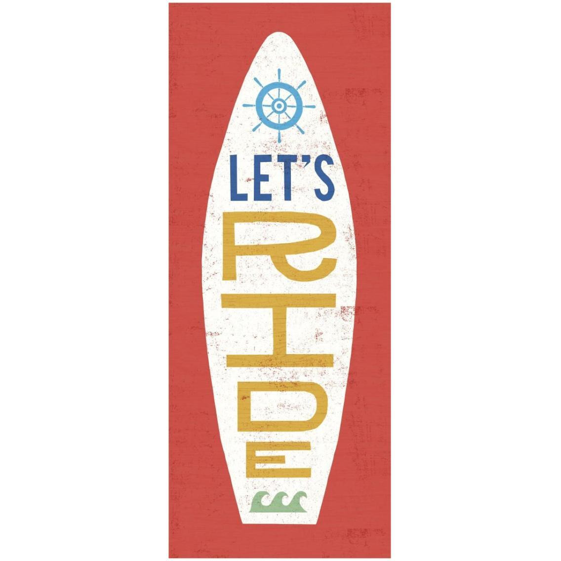Beach Bums Surf Board III -Paper Art-14&quotx32"