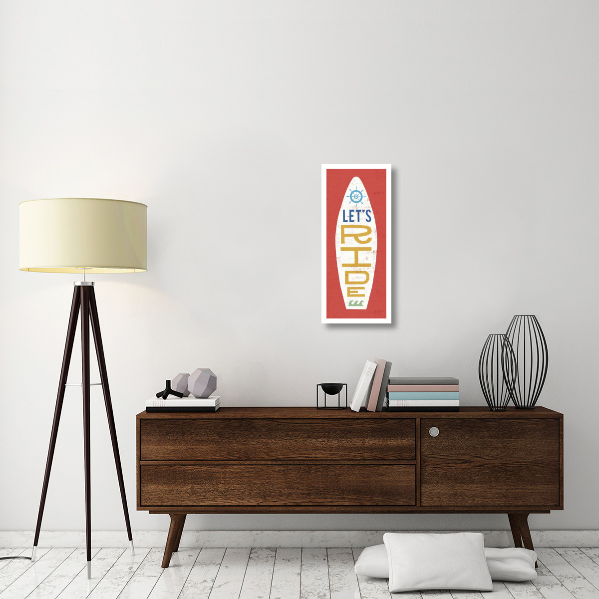 Beach Bums Surf Board III -Paper Art-14&quotx32"