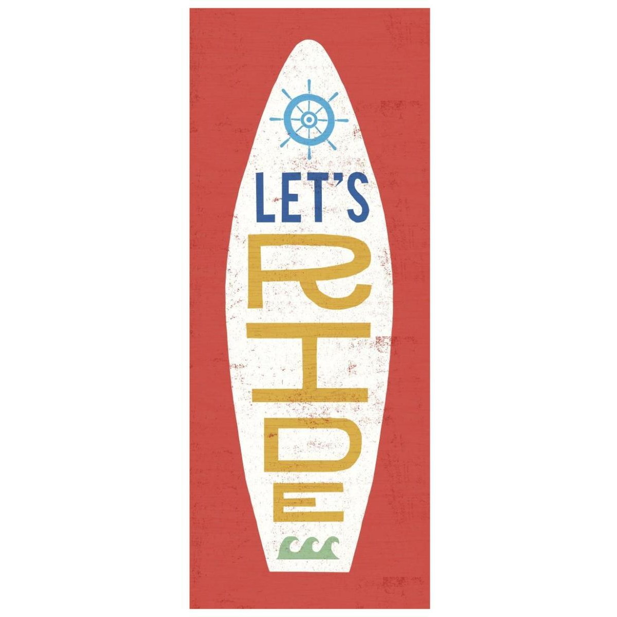 Beach Bums Surf Board III -Paper Art-32&quotx77"