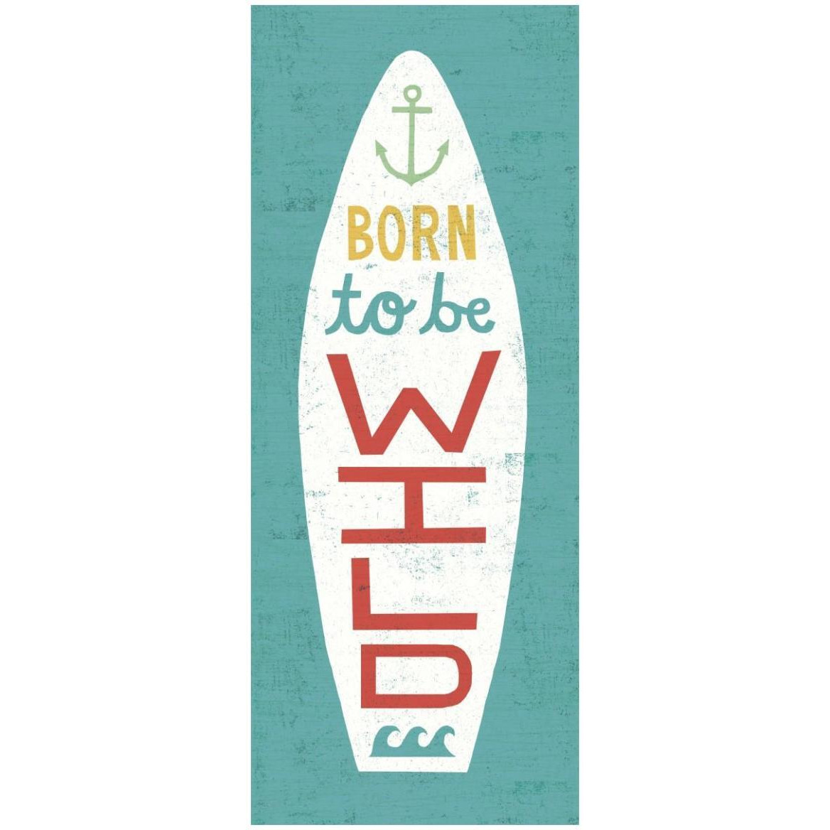 Beach Bums Surf Board I -Paper Art-22&quotx52"