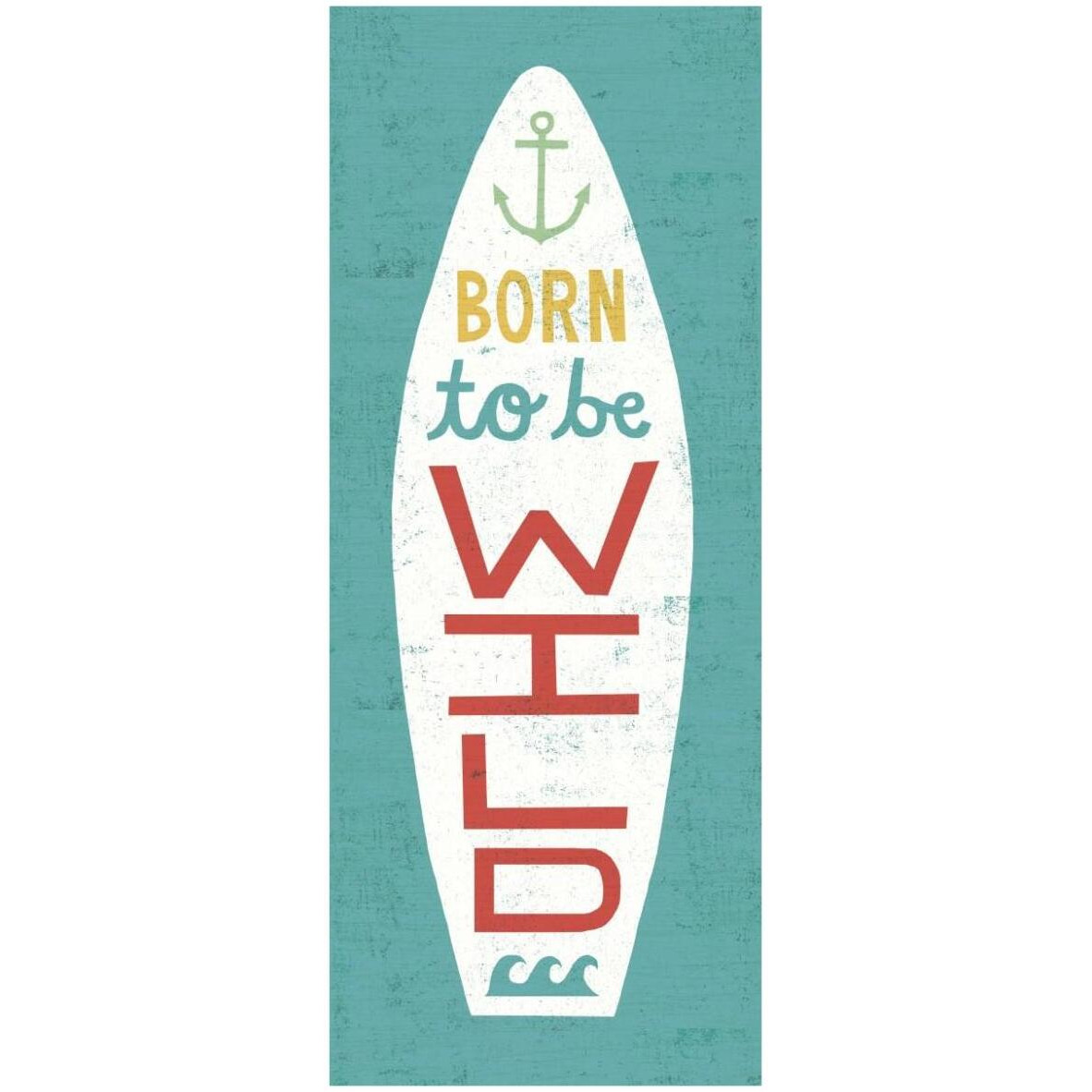 Beach Bums Surf Board I -Paper Art-32&quotx77"