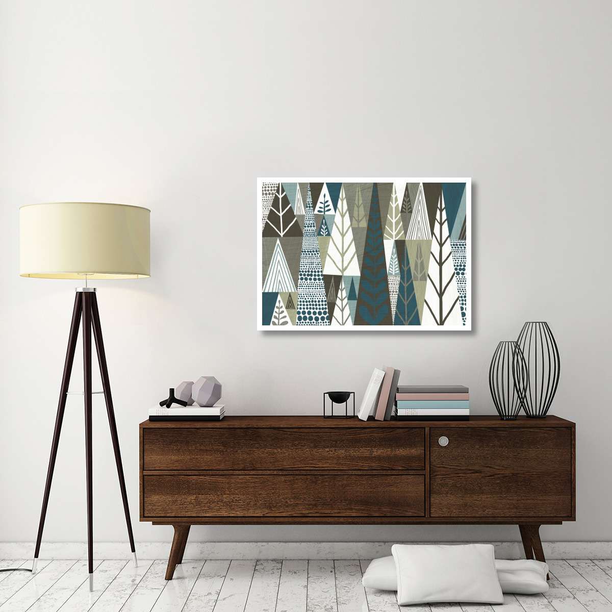 Geometric Forest -Paper Art-42&quotx30"