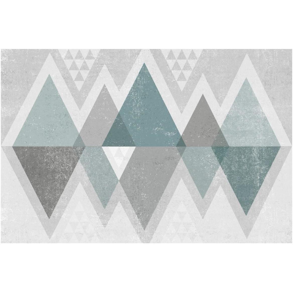 Mod Triangles II Grey -Paper Art-62&quotx42"