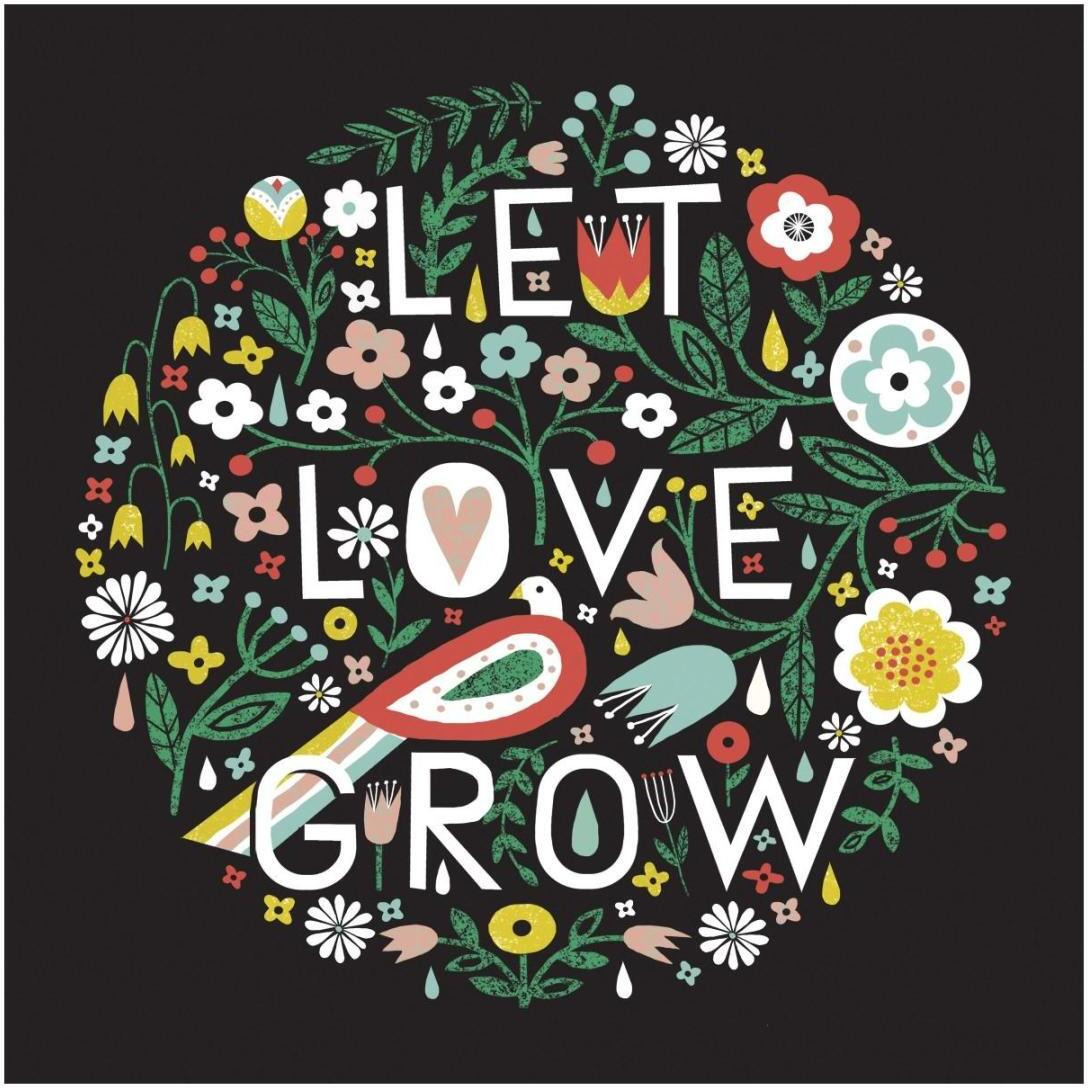 Let Love Grow -Paper Art-20&quotx20"